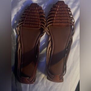 Brown Leather Women's Shoes
